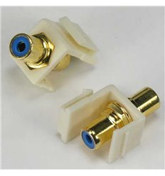 RCA Keystone Jack Blue in Ivory Insert