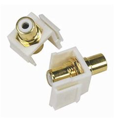 RCA Keystone Jack White in White Insert