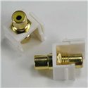 RCA Keystone Jack Yellow in White Insert