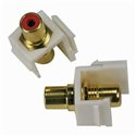 RCA Keystone Jack Red in White Insert