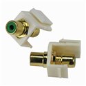 RCA Keystone Jack Green in White Insert