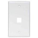 1port Keystone Wallplate White