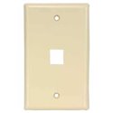 1port Keystone Wallplate Ivory