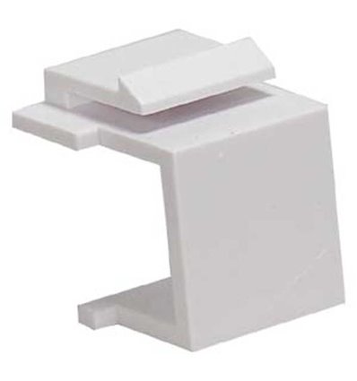 Snap-in Blank Keystone Insert Module White
