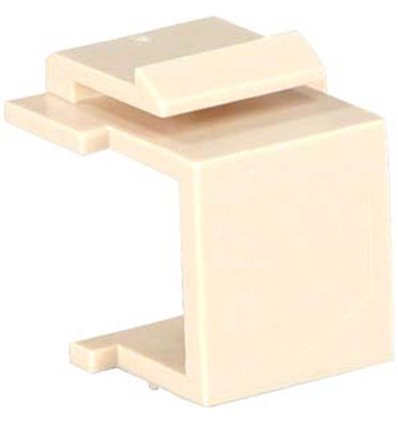 Snap-in Blank Keystone Insert Module Ivory