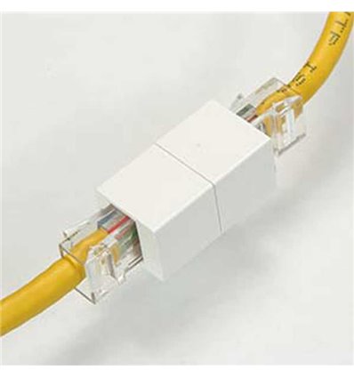 Cat5e RJ45 Inline Coupler White