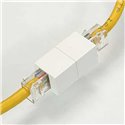 Cat5e RJ45 Inline Coupler White Cat5e RJ45 Inline Coupler White