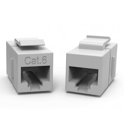Cat6 Inline Coupler w Keystone Latch