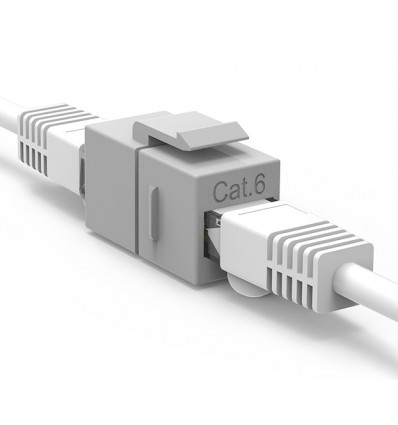 Cat6 Inline Coupler w Keystone Latch