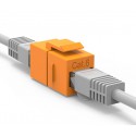 Cat6 Inline Coupler w Keystone Latch