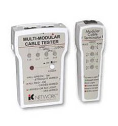 Multi Modular Cable Tester, RJ11/RJ12/RJ45 