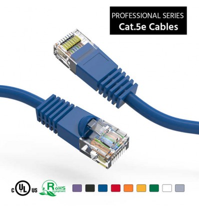 CNE472190 3 Feet 4-Pack Cat5e White Ethernet Patch Cable Snagless/Molded Boot 
