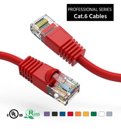Cat6 Ethernet Patch Cables, Snagless Boot, up to 330Ft