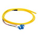 LC UPC 12 Fibers OS2 Jacketed Single Mode Fiber Optic Pigtail