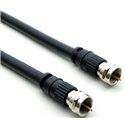 RG6 Coaxial Cable F-Type Black RG6 Coaxial Cable F-Type Black