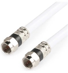 RG6 Coaxial F-Type Cable White