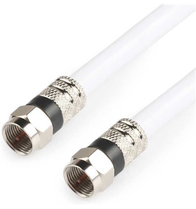 RG6 Coaxial F-Type Cable White