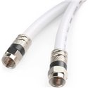 RG6 Coaxial F-Type Cable White RG6 Coaxial F-Type Cable White