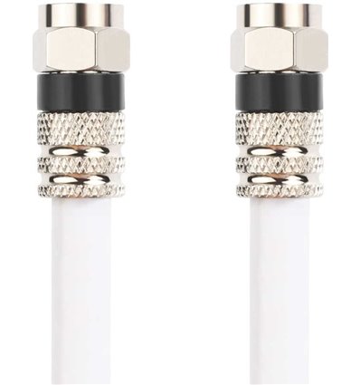 RG6 Coaxial F-Type Cable White