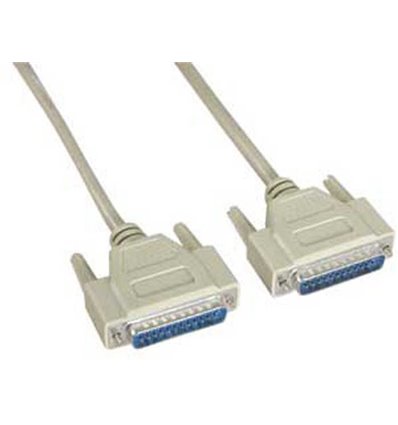 DB25 Serial Cable Male to Male Straight
