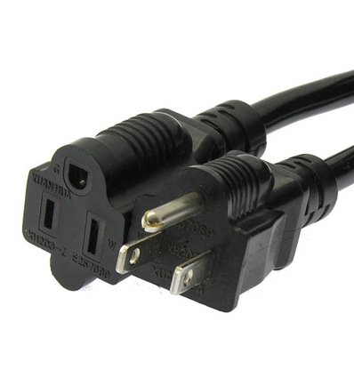 5-15P to 5-15R Power Cord 16AWG