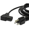 5-15P to C-13 Right Angle Power Cord 18AWG