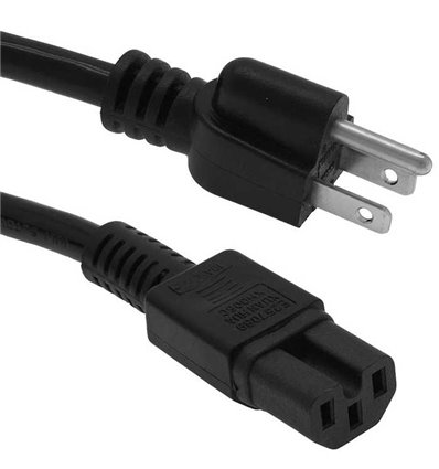 5-15P to C15 Power Cord 14AWG