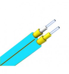 Bulk OM3 50/125 OFNR Multimode Duplex Zipcord Fiber Optic Cable