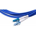 LC UPC to LC UPC Duplex OS2 Single Mode Armored PVC (OFNR) 3.0mm Fiber Optic Patch Cable LC UPC to LC UPC Duplex OS2 Single Mode Armored PVC (OFNR) 3.0mm Fiber Optic Patch Cable