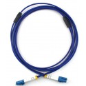 LC UPC to LC UPC Duplex OS2 Single Mode Armored PVC (OFNR) 3.0mm Fiber Optic Patch Cable LC UPC to LC UPC Duplex OS2 Single Mode Armored PVC (OFNR) 3.0mm Fiber Optic Patch Cable