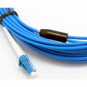 LC UPC to LC UPC Duplex OS2 Single Mode Armored PVC (OFNR) 3.0mm Fiber Optic Patch Cable LC UPC to LC UPC Duplex OS2 Single Mode Armored PVC (OFNR) 3.0mm Fiber Optic Patch Cable