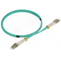 LC UPC to LC UPC Duplex OM4 Multimode Armored PVC (OFNR) 3.0mm Fiber Optic Patch Cable LC UPC to LC UPC Duplex OM4 Multimode Armored PVC (OFNR) 3.0mm Fiber Optic Patch Cable