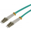 LC UPC to LC UPC Duplex OM4 Multimode Armored PVC (OFNR) 3.0mm Fiber Optic Patch Cable LC UPC to LC UPC Duplex OM4 Multimode Armored PVC (OFNR) 3.0mm Fiber Optic Patch Cable