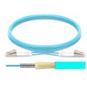 LC UPC to LC UPC Duplex OM4 Multimode Armored PVC (OFNR) 3.0mm Fiber Optic Patch Cable LC UPC to LC UPC Duplex OM4 Multimode Armored PVC (OFNR) 3.0mm Fiber Optic Patch Cable