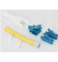 LC UPC Singlemode Duplex Uniboot Standard Connector 3.0mm Blue (10pack)