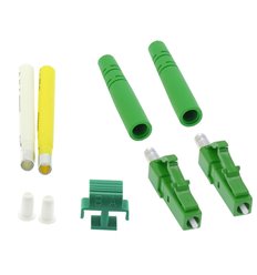 LC APC Singlemode Duplex Connector 2mm Green (10pack)