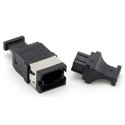 MPO Singlemode Adapter Key-Up Key-Down without Flange Black