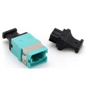 MPO Multimode OM3 Adapter Key-Up Key-Down without Flange Aqua
