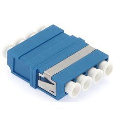 LC UPC Singlemode Quad Adapter without Frange Blue