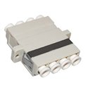 LC UPC Multimode Quad Fiber Optic Coupler with Flange