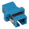 SC UPC Singlemode Simplex Fiber Optic Coupler with Flange, Blue
