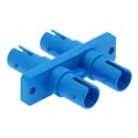 ST SM DX with flange Adapter, Blue Color, Plastic