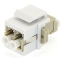 Keystone Jack LC UPC Multimode Duplex Ivory