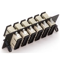 SC UPC Duplex,12 Fiber Multimode Adapter Panel Beige