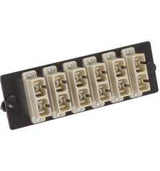 SC UPC Duplex,12 Fiber Multimode Adapter Panel Beige 2