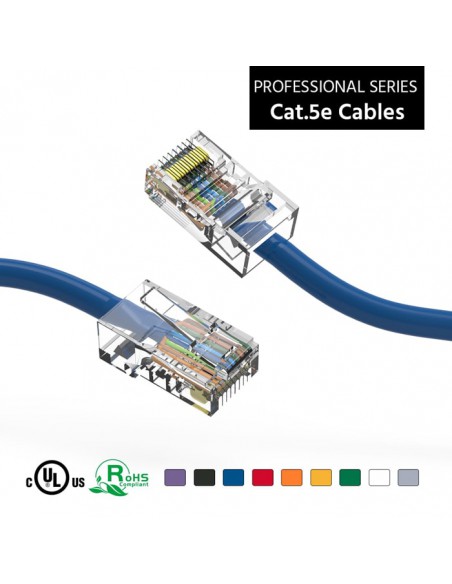 Cat5e Patch Cables, Non Booted, up to 330Ft