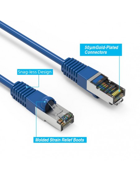 Cat5e Shielded Patch Cable up to 330Ft