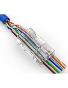 RJ45 Cat5e Feed Through Crimp Connector