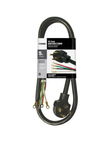 5Ft 10/4 30 Amp 4-Wire Dryer Cord