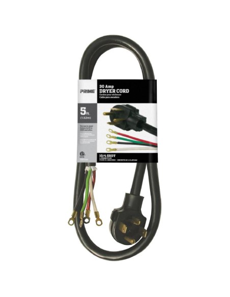 5Ft 10/4 30 Amp 4-Wire Dryer Cord